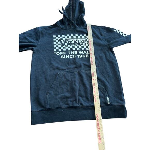VANS OFF THE WALL, black pullover sweatshirt Hoodie, Men's size S - Picture 5 of 7